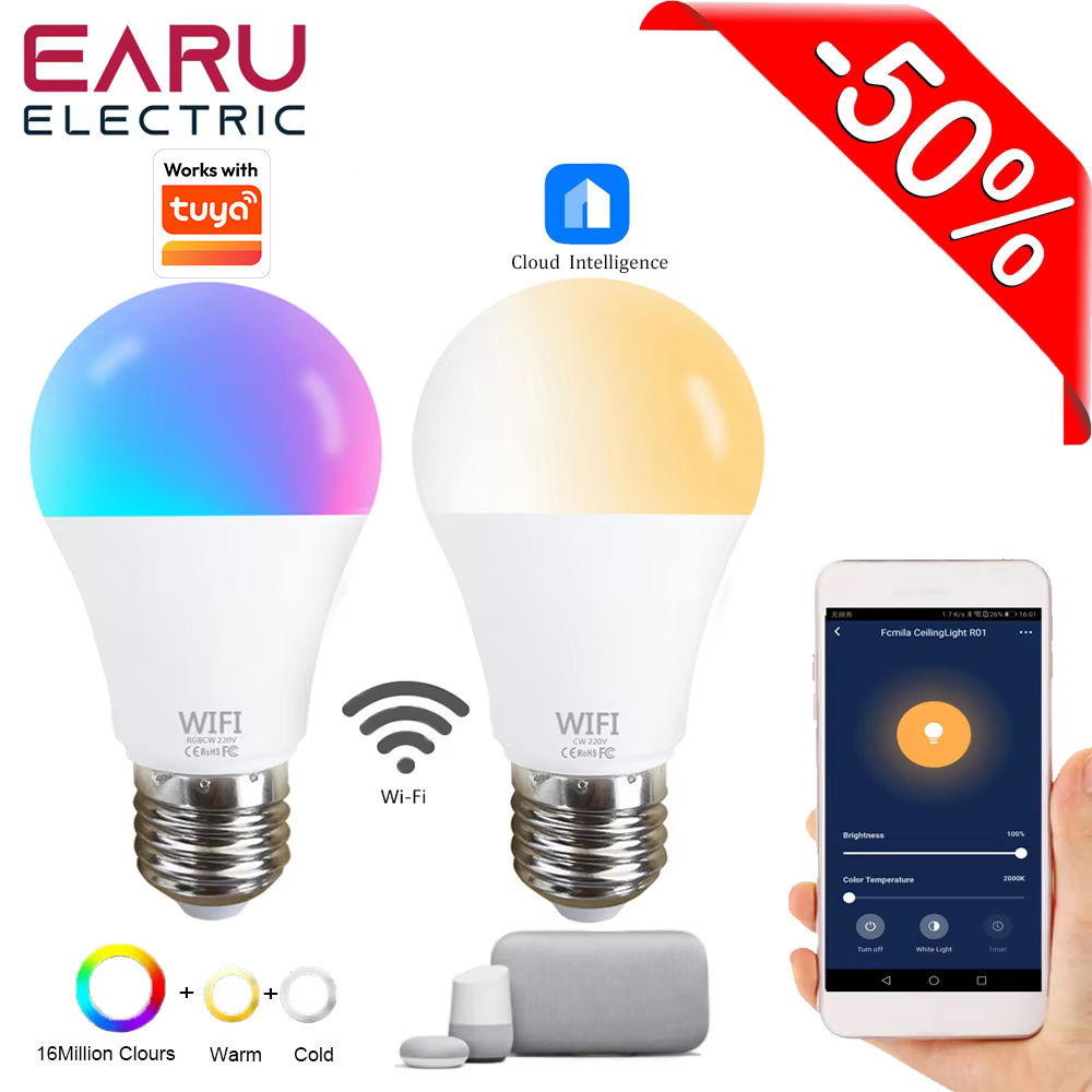 Smart Light Switch Wifi - Bombilla LED inteligente Tuya WiFi de