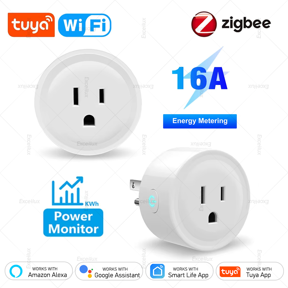 Wifi Smart Plug - Enchufe Inteligente Tuya 16A, Enchufe Zigbee