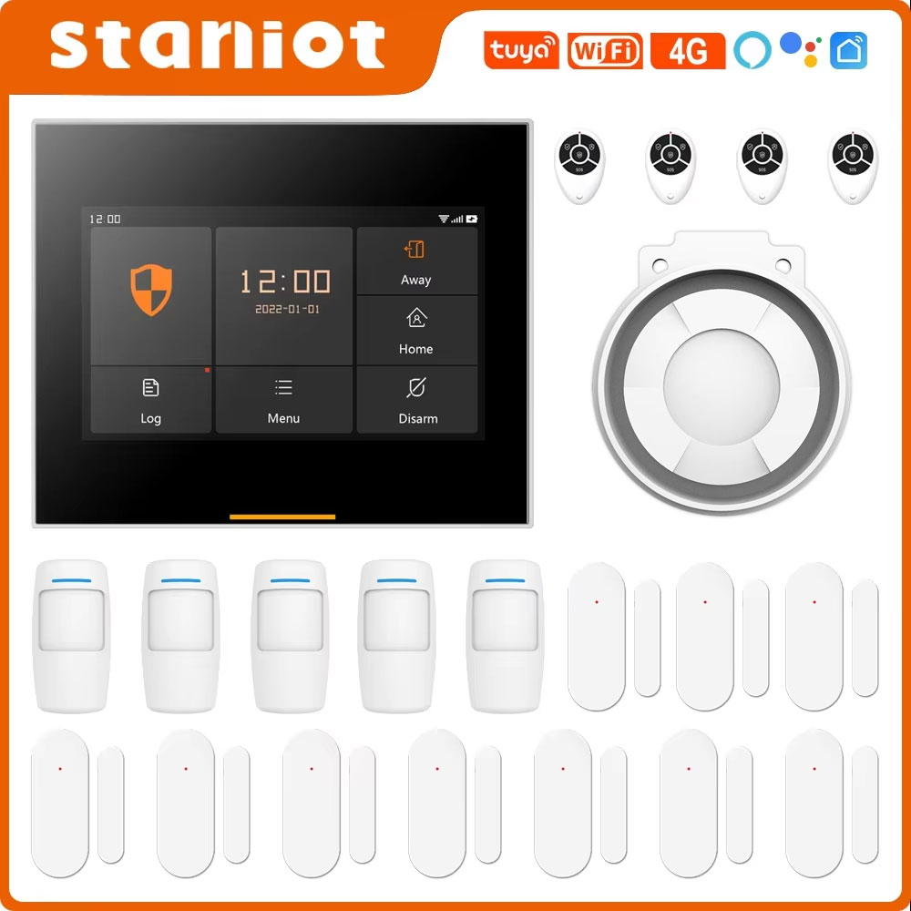 Smart Home Automation Kit - Sistema de Alarma Inalámbrico Staniot 433MHz