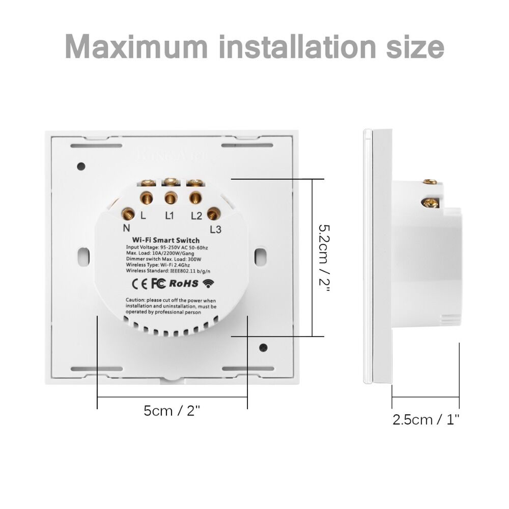 Interruptor inteligente WiFi,  - Smart Light Switch Wifi reseña y precio