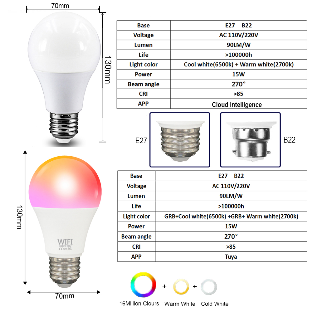 Bombilla LED inteligente Tuya  - Smart Light Switch Wifi reseña y precio