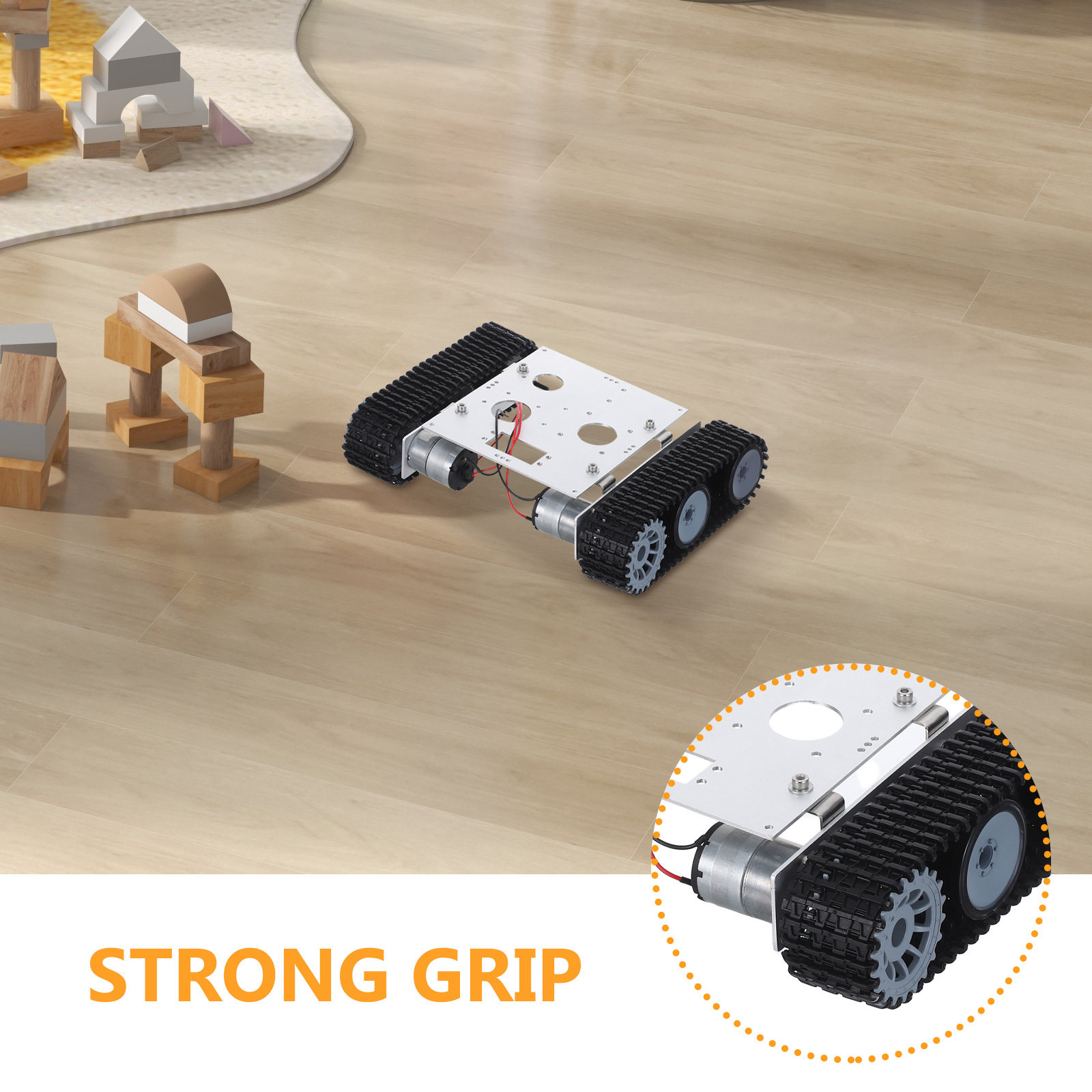 Kit de chasis de tanque robóti - Stem Robotics Kit reseña y precio