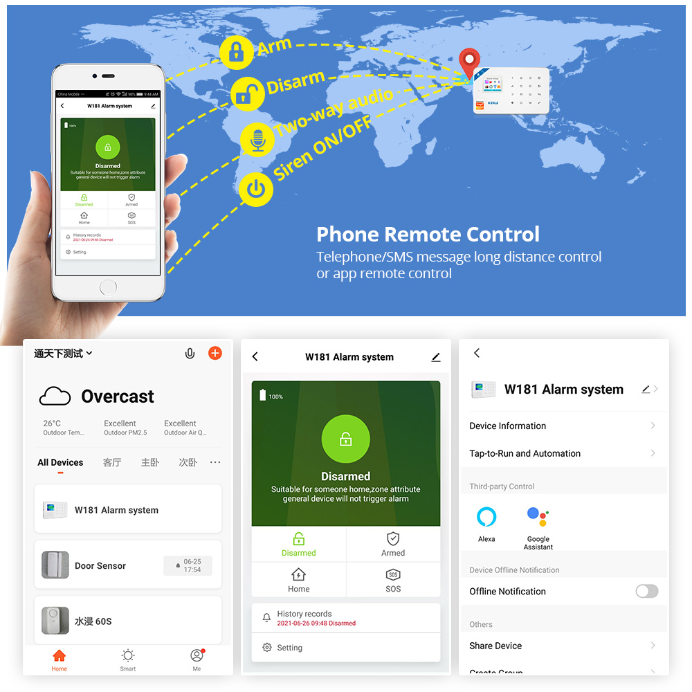 KERUI W181 Panel de sistema de - Smart Home Automation Kit reseña y precio