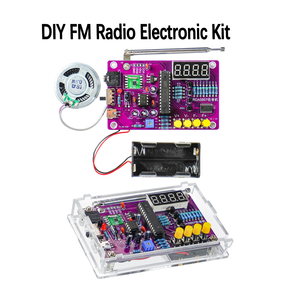 Kit Electrónico de Radio FM DI - Electronics Project Kit reseña y precio