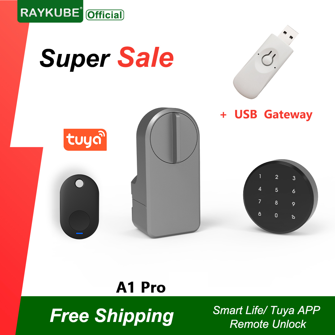 RAYKUBE A1 Pro Tuya BEL juego  - Smart Door Lock Wifi reseña y precio