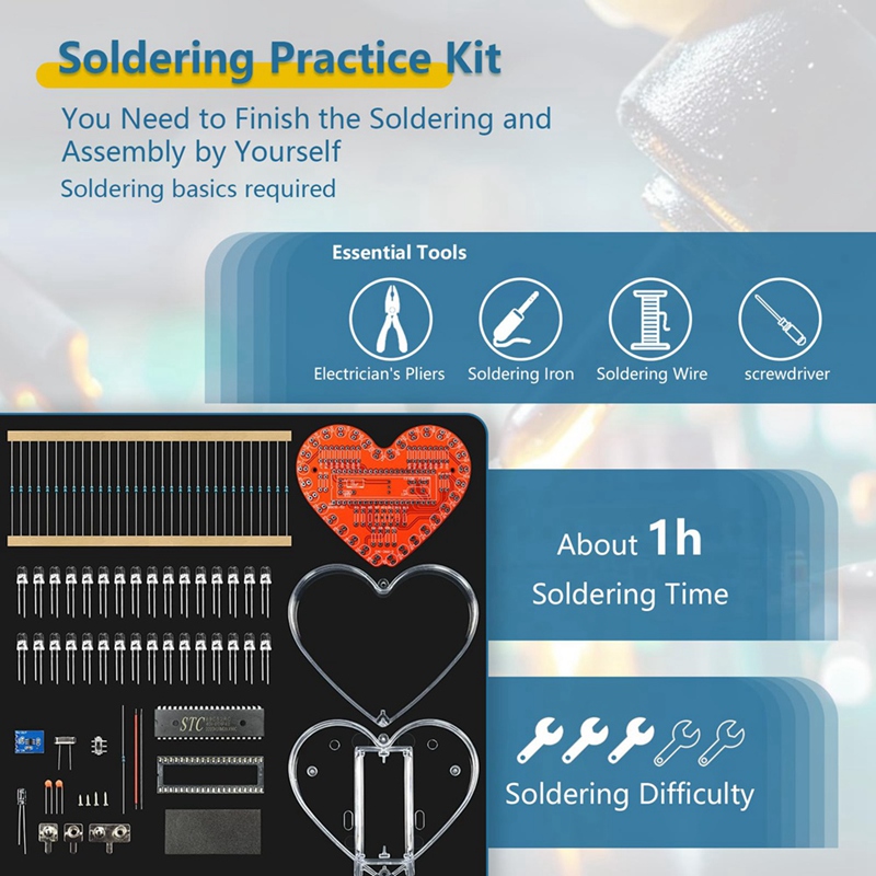 ● Kit de práctica de soldadura - Electronics Project Kit reseña y precio