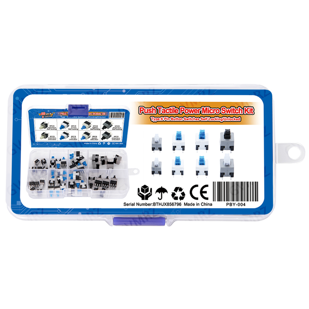 Kit de 40 microinterruptores t - Electronics Project Kit reseña y precio